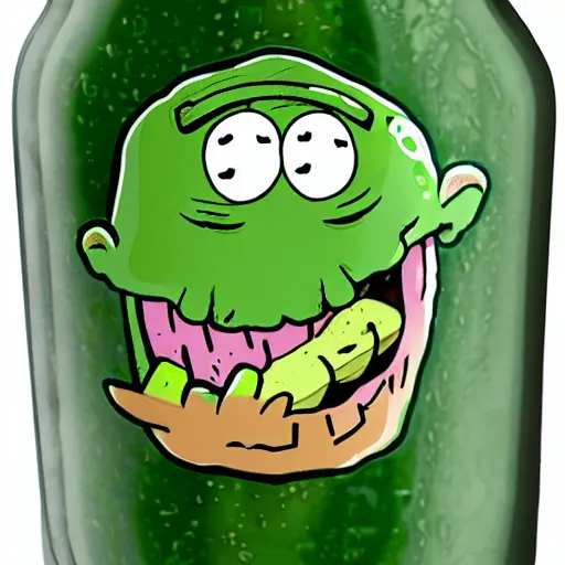 Image similar to pickle Rick