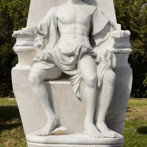 Image similar to Marble statue of a grey