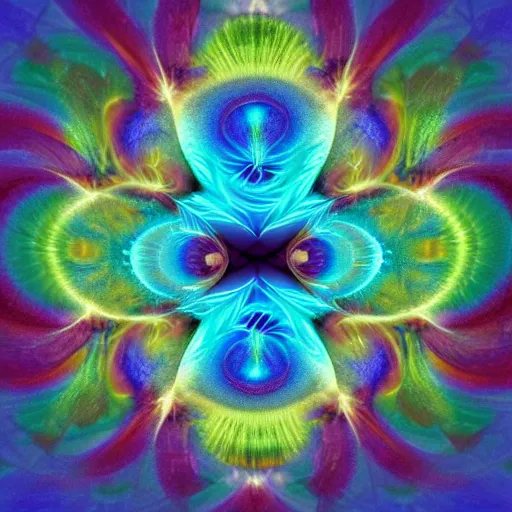 Image similar to transcendent fractal face