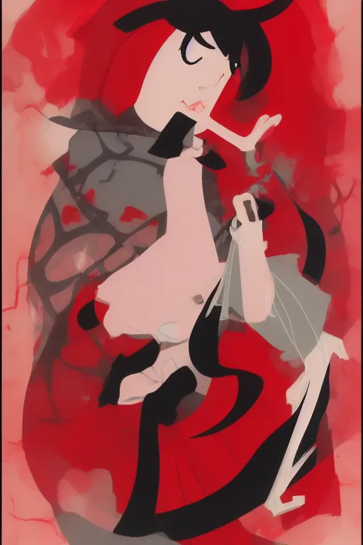 Image similar to little red ridinghood by sho murase