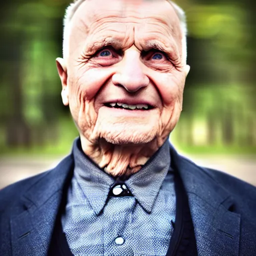 Image similar to outdoor portrait of a karol wojtyła smilling wearing stylish modern clothes, photo taken in 2 0 2 0, detailed, award winning photography