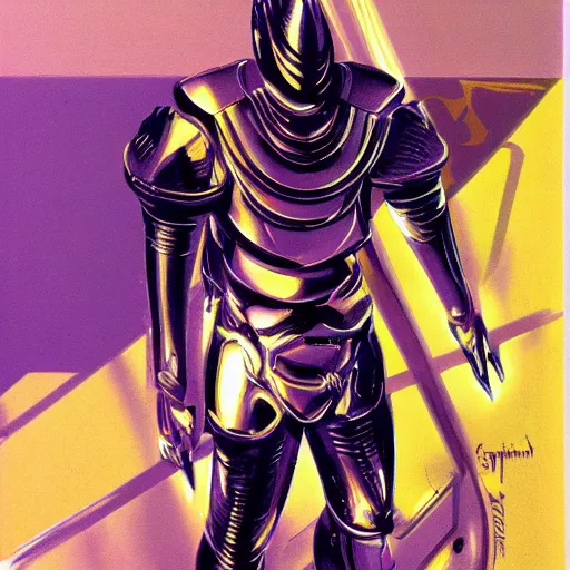 Image similar to techno - spirit utopian gallant knight, future perfect, award winning art by syd mead