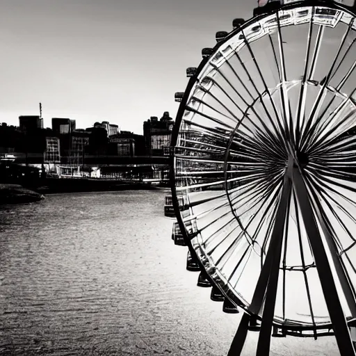 Prompt: empty ferris wheel, ultrarealistic