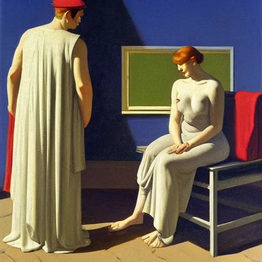 Image similar to Roman Empire by Edward hopper