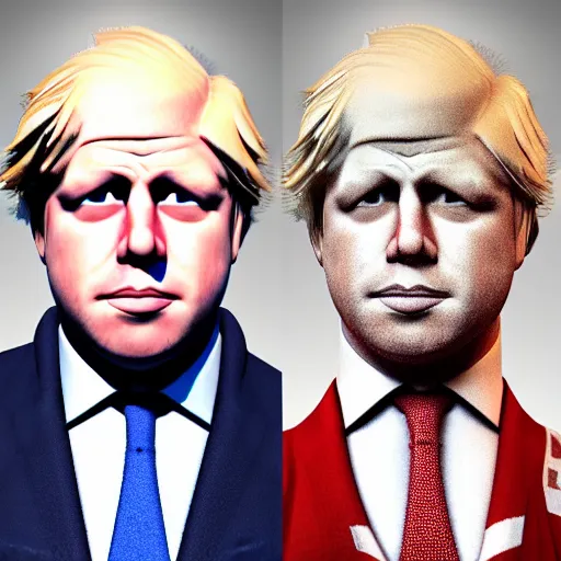 Prompt: muscular chad gigachad boris johnson with thick blonde hair, boris johnson as a chad with thick blonde hair, and wearing a union jack suit, realistic, hyperrealistic, 8 k resolution, highly detailed, very detailed, hd quality, intricate details, trending on artstation