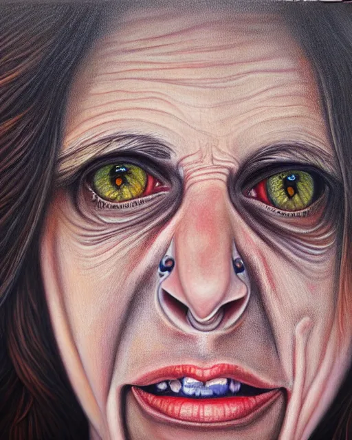 Image similar to a realistic detailed portrait painting of a monster by mona geller