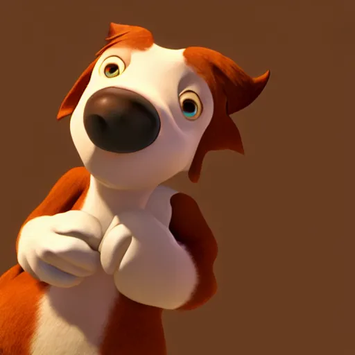 Prompt: 3 d render of droopy dog and screwball squirrel, cryengine, tex avery