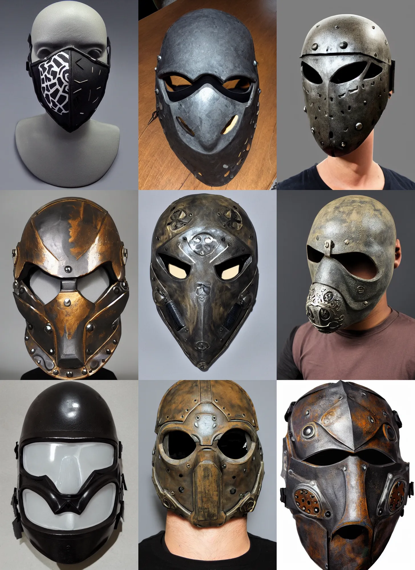 Prompt: spec ops mask, with round skull pattern on helmet