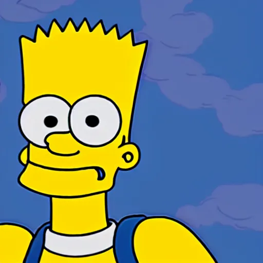 Prompt: the simpsons style comic of bart simpson in college, full HD, cinematic lighting, award winning, anatomically correct