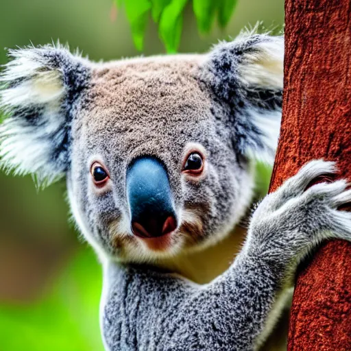 Prompt: koala wearing ninja - yoroi, beautiful award winning professional creature profile photography