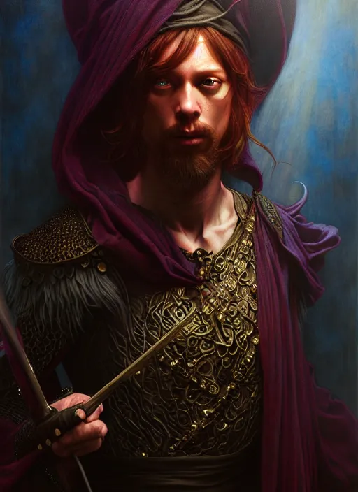 Prompt: wizard, full body, hyper realistic, extremely detailed, dnd character art portrait, dark fantasy art, intricate fantasy painting, dramatic lighting, vivid colors, deviantart, artstation, by edgar maxence and caravaggio and michael whelan and delacroix.