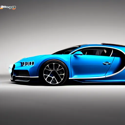 Prompt: still photo of bugatti chiron, highly detailed, photorealistic portrait, bright studio setting, studio lighting, crisp quality and light reflections, unreal engine 5 quality render