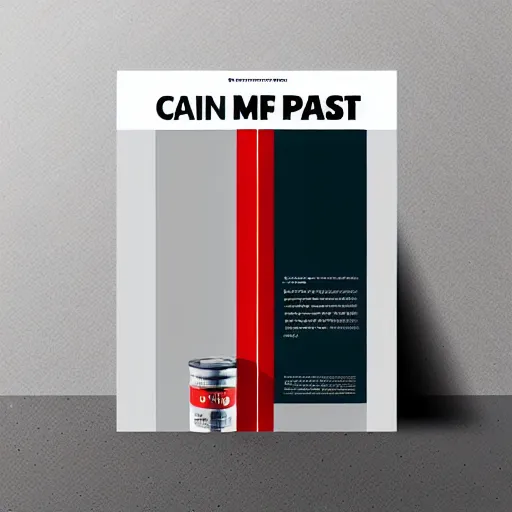 Image similar to can of paint ad, minimal, modern, magazine, catalogue