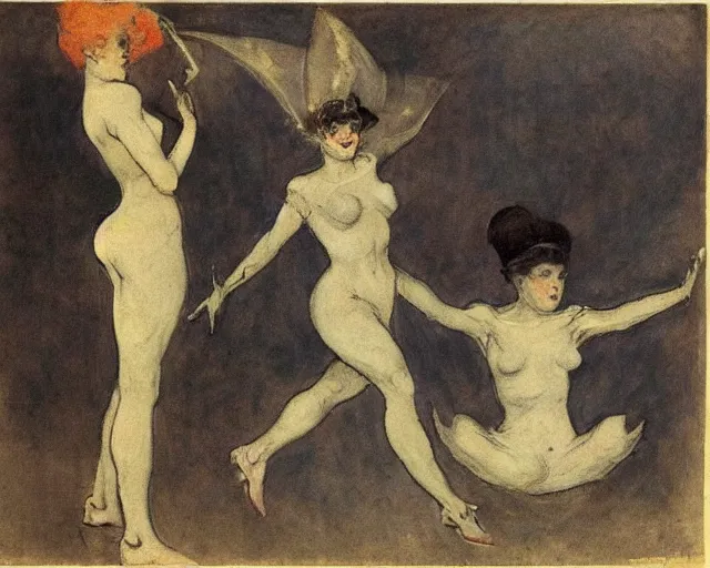 Prompt: felicien rops