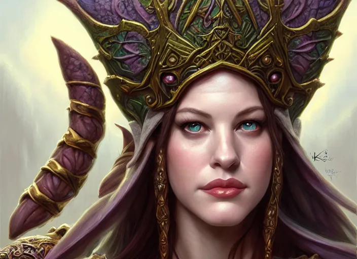 Image similar to portrait shot of young liv tyler as zelda the elf princess, intricate, elegant, highly detailed, centered, digital painting, artstation, concept art, smooth, sharp focus, illustration, artgerm, tomasz alen kopera, peter mohrbacher, donato giancola, joseph christian leyendecker, wlop, boris vallejo