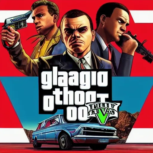 Prompt: logic gta 5 cover art