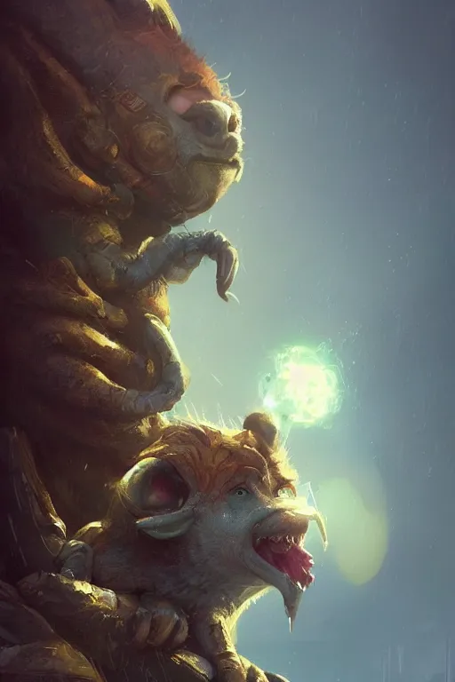 Prompt: portrait of a adorable super cute critter , dramatic lighting, cinematic, establishing shot, extremly high detail, photo realistic, cinematic lighting, post processed, concept art, artstation, matte painting, style by eddie mendoza, raphael lacoste, alex ross