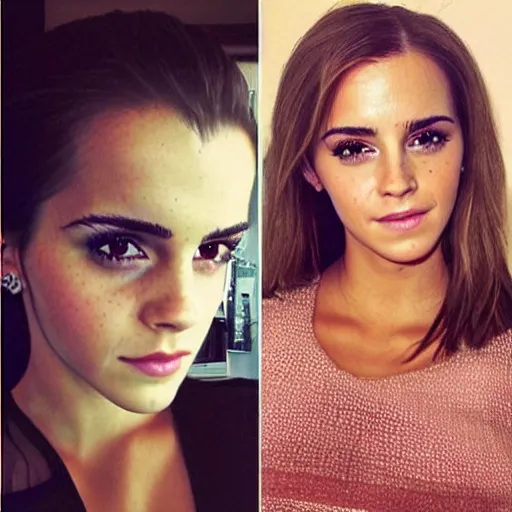 Image similar to emma watson mixed with kim kardashian