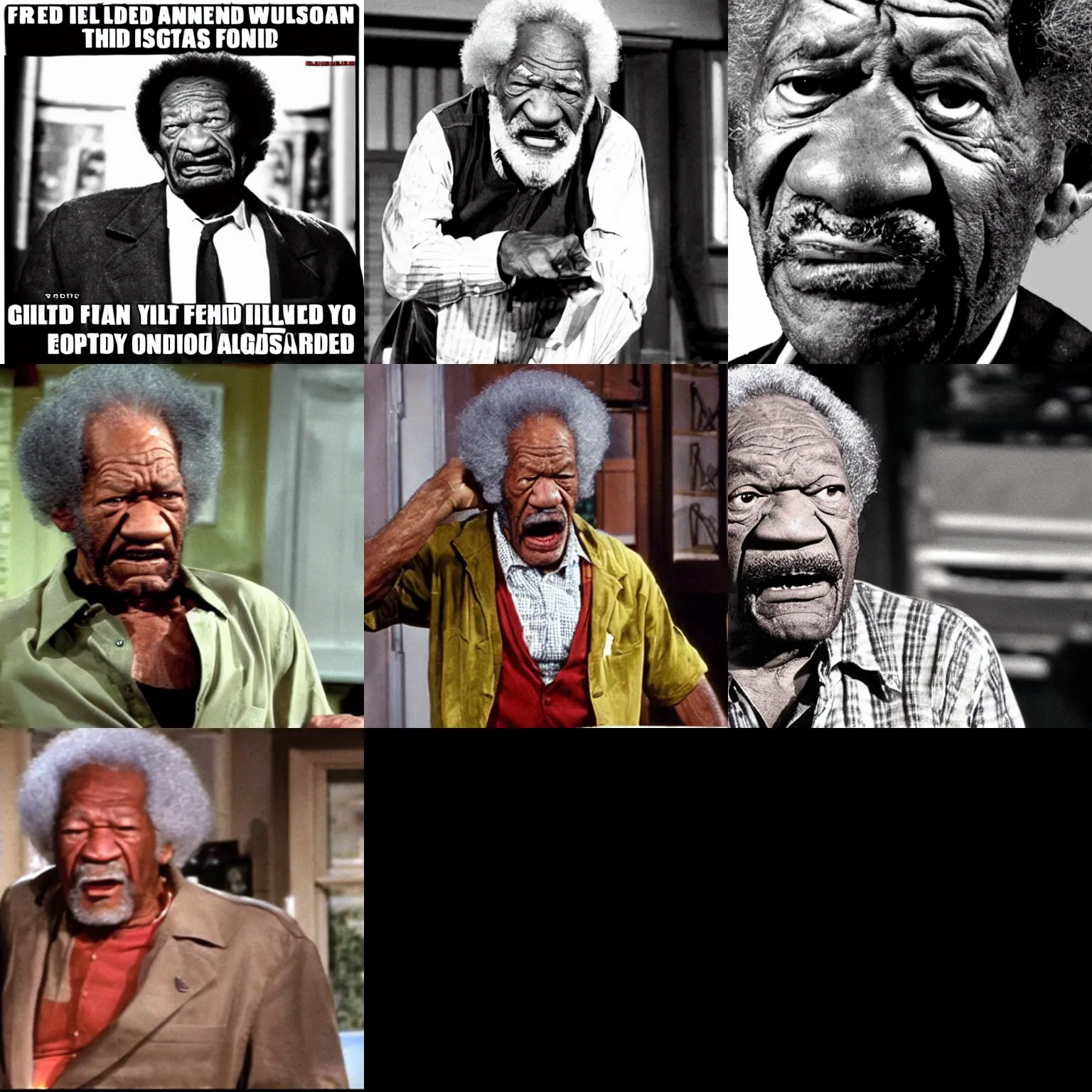 Prompt: fred sanford angry