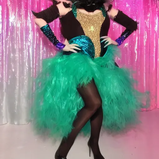 Image similar to drag queen outfit glamorous insect