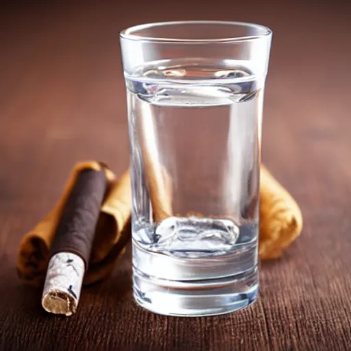 Image similar to vodka and tobacco - one health