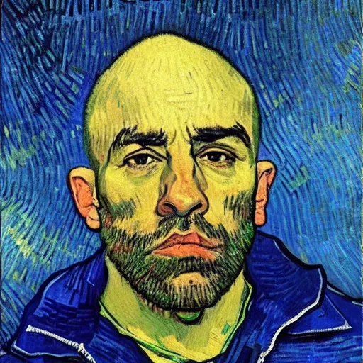 Prompt: Joe Rogan portrait by Van Gogh