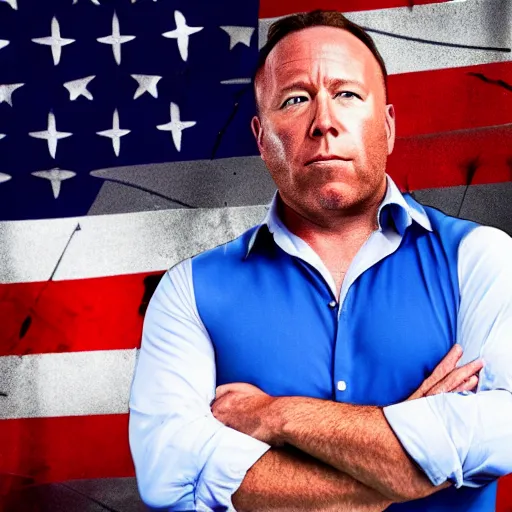 Image similar to alex jones as a GTA style character on a loading screen, 4k, high detail, high-resolution photograph, professional photography, ultra-detail