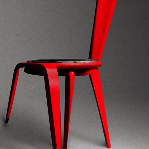 Prompt: a chair in the style of Enzo Mari