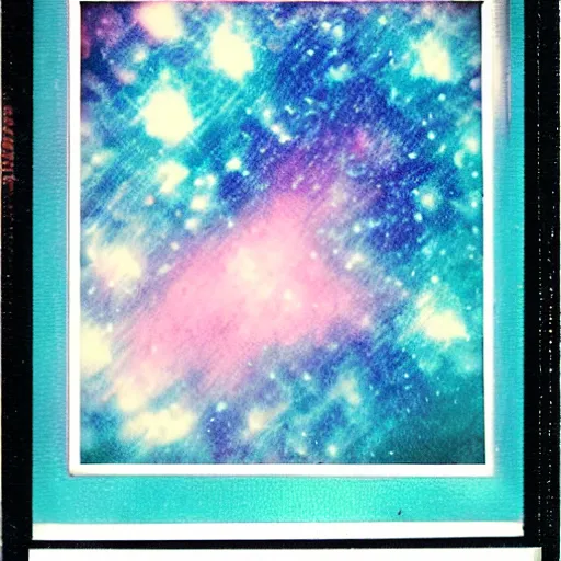 Image similar to sagittexploding nebula expired polaroid commission throwing photographed