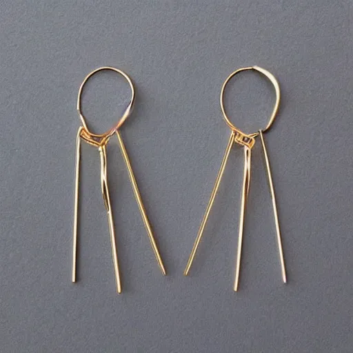 Image similar to “minimalistic earring design”