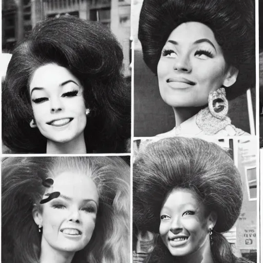 Image similar to 1 9 6 9 big hair day in new york