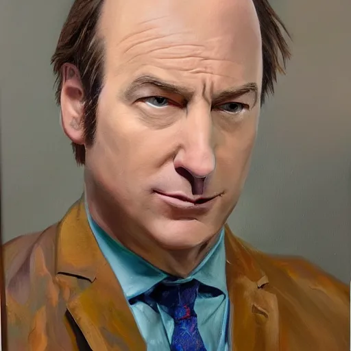 Prompt: oil painting of bob odenkirk, painted by raffaelo sanzio