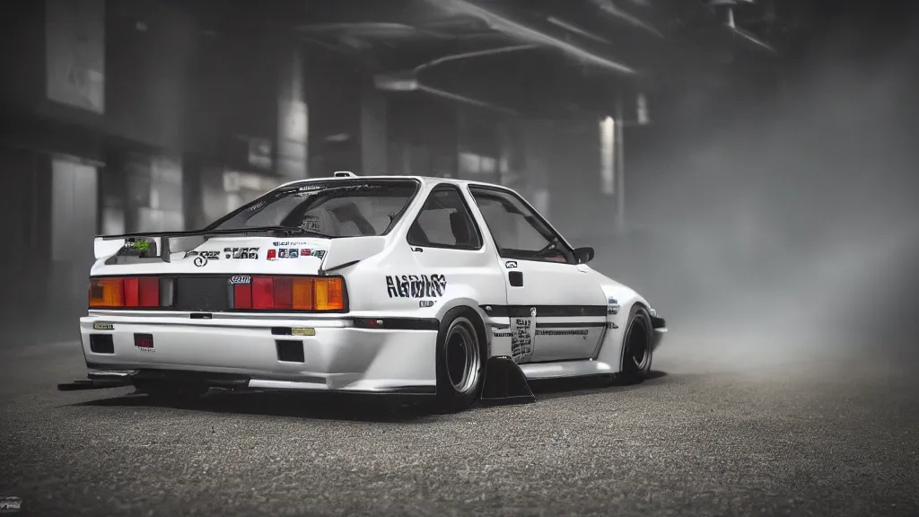 takumi fujiwara's toyota ae 8 6 from initial d,, Stable Diffusion