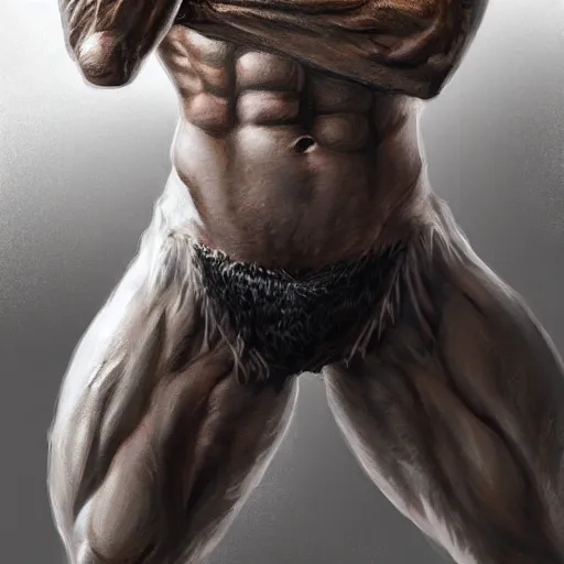 Prompt: portrait of a rugged ranger, muscular, upper body, hairy torso, detaileddetaileddetailed handshandshandshands, D&D, fantasy, barebarebarebare thighsthighsthighs intricate, elegant, highly detailed, digital painting, artstation, concept art, smooth, sharp focus, illustration, art by wlop