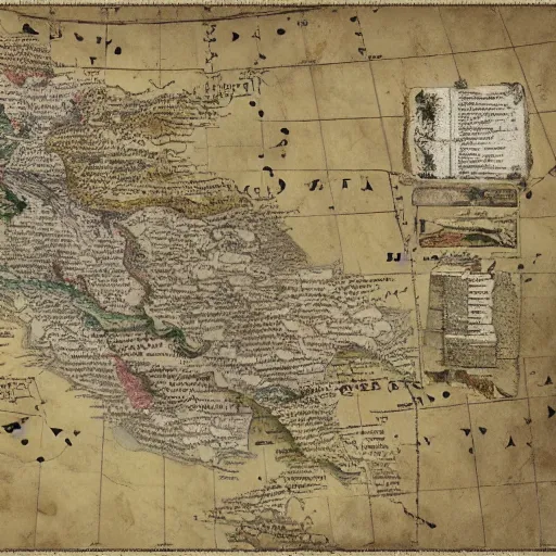 Prompt: an artistic cartography map of yugoslavia, by leonardo da vinci and gerard mercator. intricate, hd, 4 k, realism, hyperrealistic painting, art of illusion, cryengine, finalrender, unreal engine