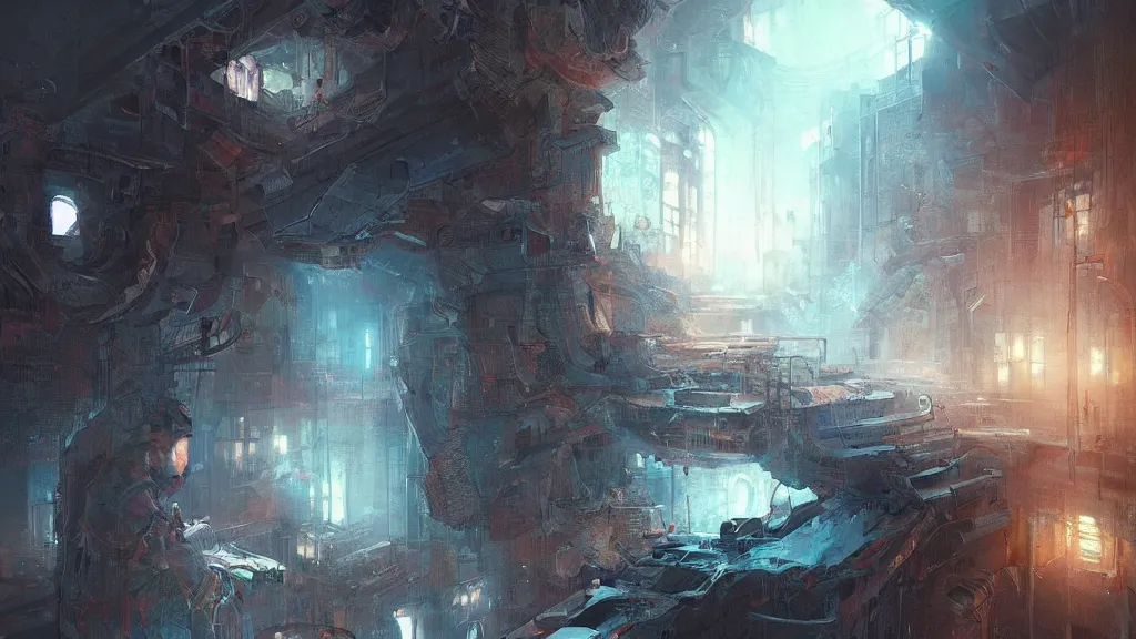 Prompt: there needs to write to somebody's notebook by blood, as it's like underground and there isn't exit, digital art, illustration, highly detailed, art by finnian macmanus