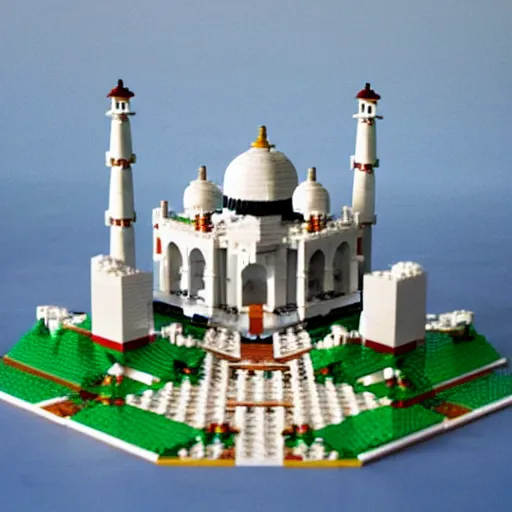 Prompt: Lego Taj Mahal