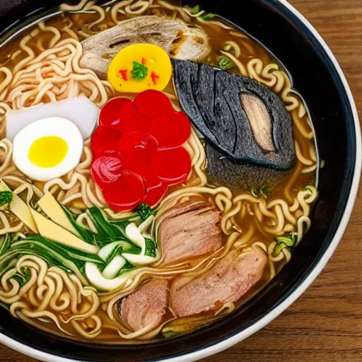 Image similar to bowl of ramen in the style of a comic book