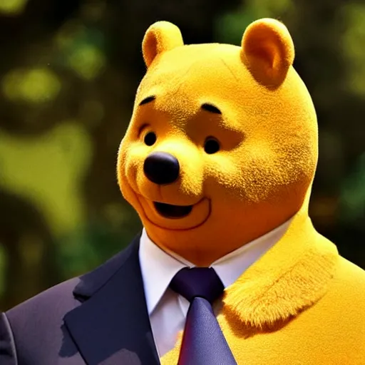 Image similar to Xi Jinping as Winnie the Pooh