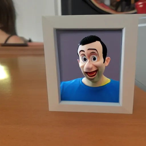 Image similar to 3d print of Andrew Tate in pixar style