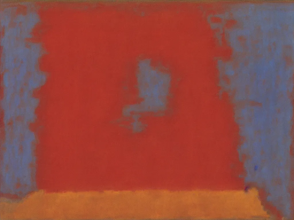 Prompt: moses separating the red sea. mark rothko