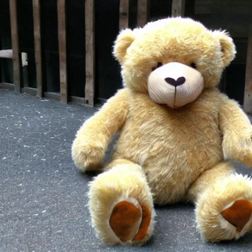 Prompt: ugliest teddy bear