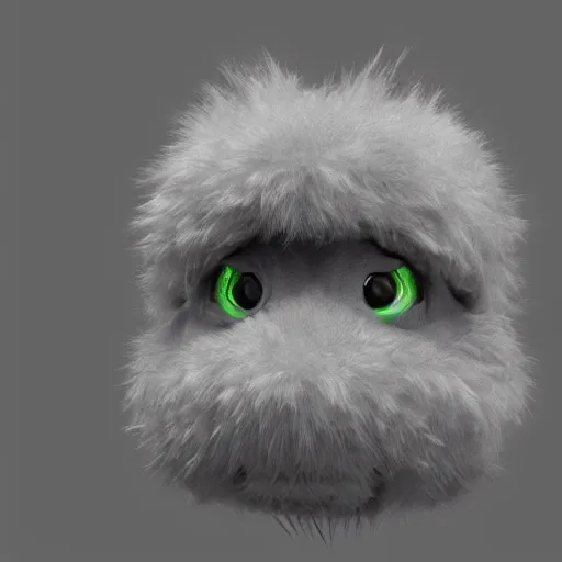 Image similar to fluffy alien creature character concept 3 d render with detailed fur 4 k