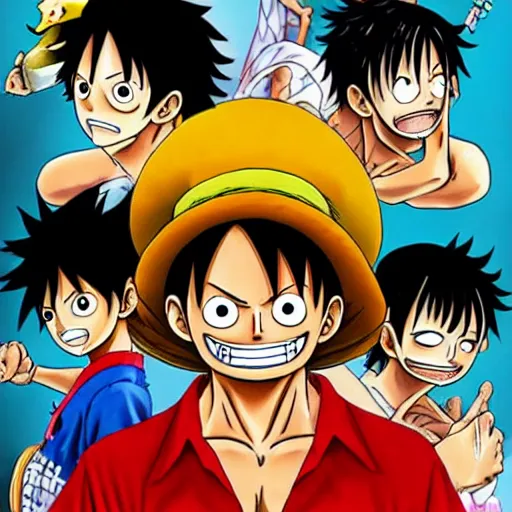 Prompt: [ luffy mustache ] ( by takao saito )