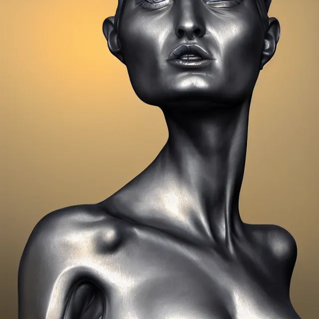 Image similar to osseous statue woman, highly detailed, 4 k, hdr, smooth, sharp focus, high resolution, award - winning photo, artgerm, photorealistic