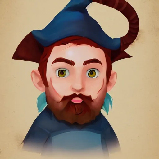 Prompt: Portrait of a young gnome wizard, D&D, trending on artstation.