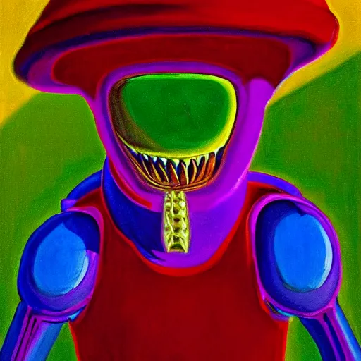 Image similar to alien by wayne thiebaud