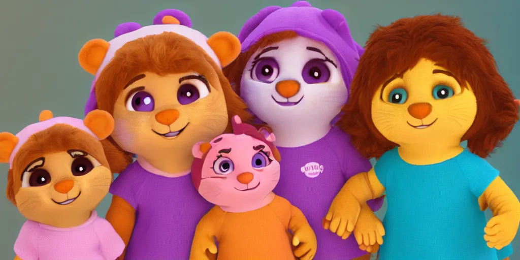 Image similar to daniel tigers mom as a human woman, ultra realistic, intricate, 8 k resolution