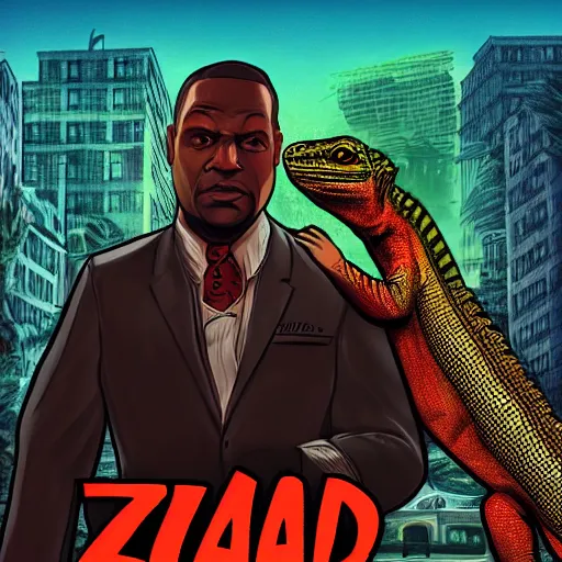 Image similar to lizard gta cover art