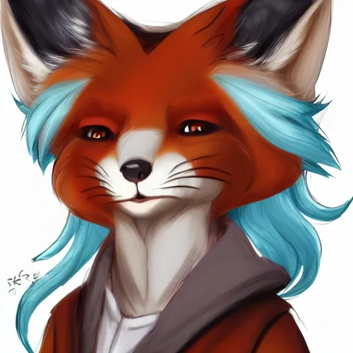 Image similar to an anthropomorphic fox, fursona!!!! trending on furaffinity, by kawacy, trending on artstation, full body